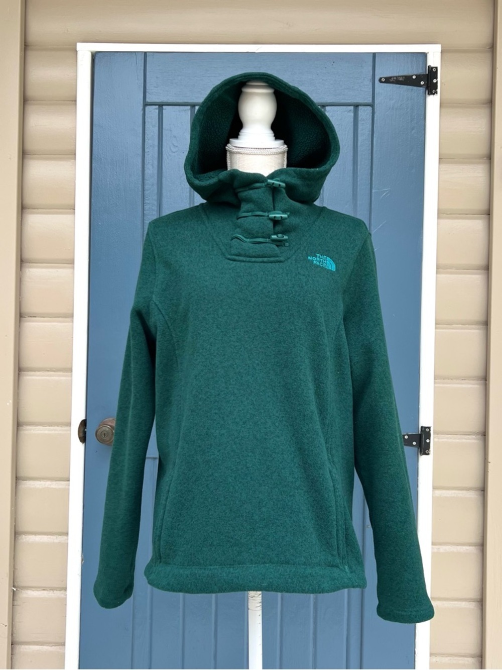 The North Face Hooded Fleece Pullover Green Women’s Size Large